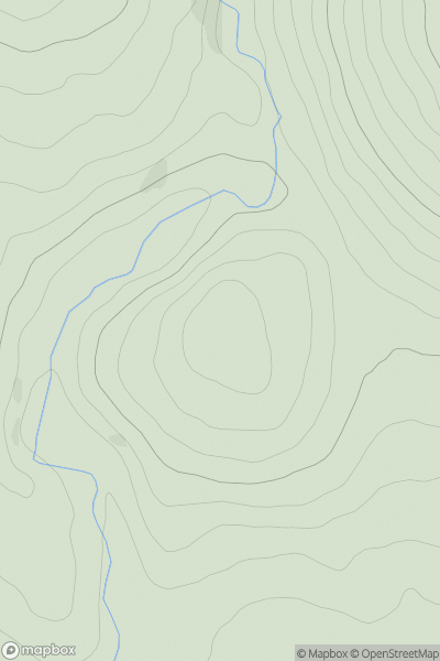 Thumbnail image for Blaeberry Hill [The Glenkens to Annandale] showing contour plot for surrounding peak